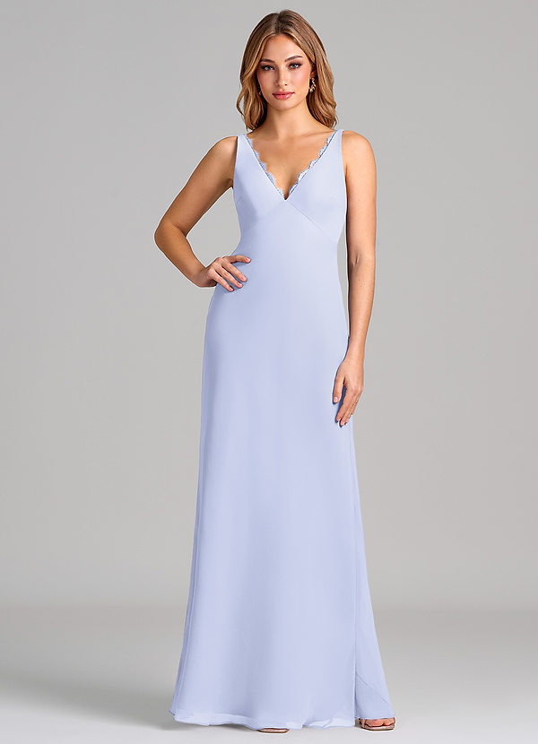 Azazie Tianna Brudtärneklänningar Klä av Tubklänning i Chiffong Lavendel image1