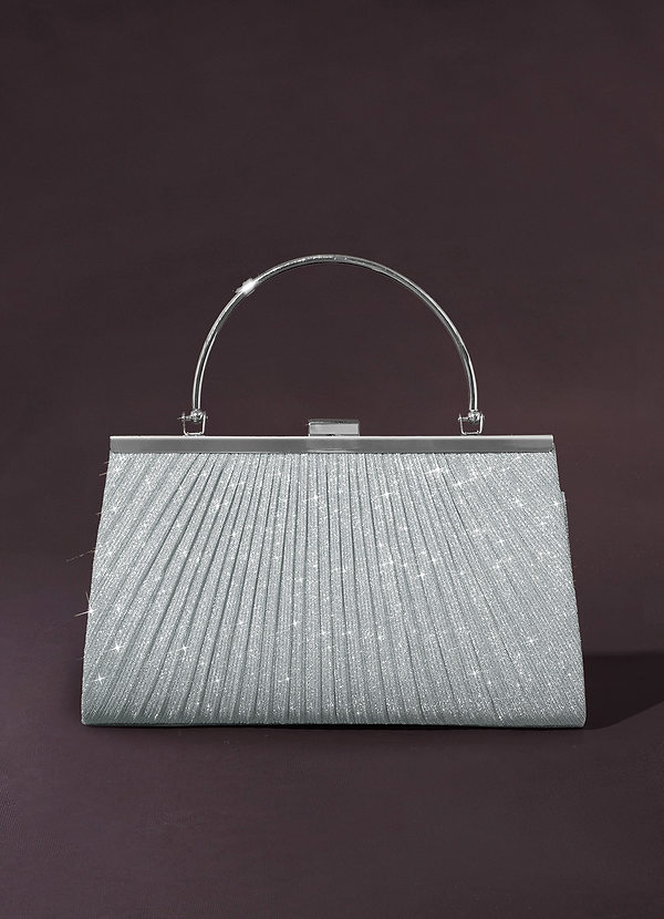 front Glitter Pleated Handbag