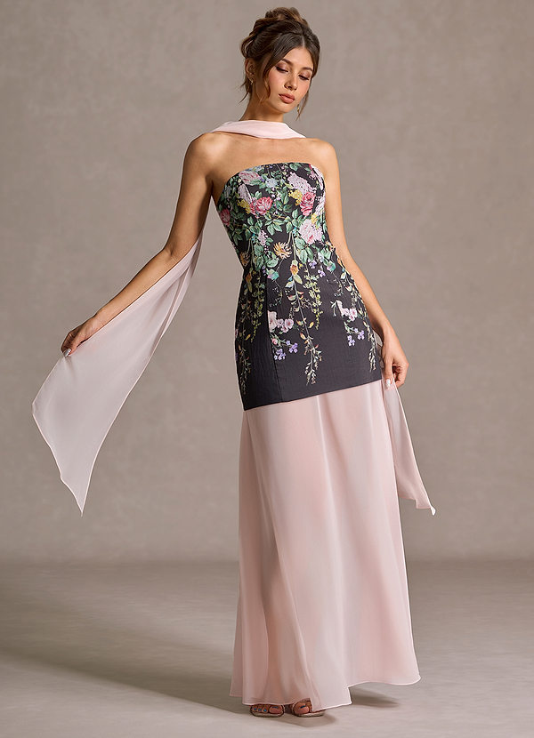 Undra Black Multi And Pink Maxi Dress image1