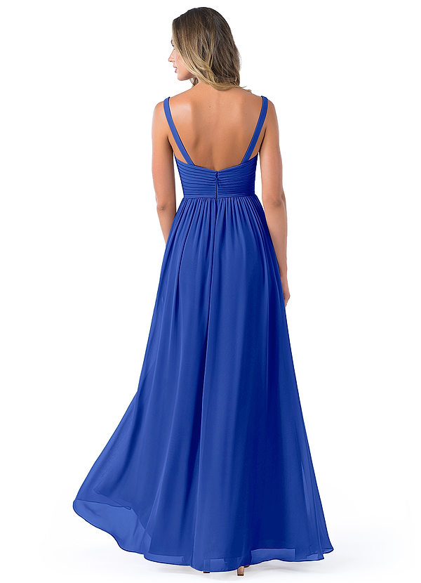 Azazie Chanel Bridesmaid Dresses A-Line Pleated Chiffon Floor-Length Dress image2