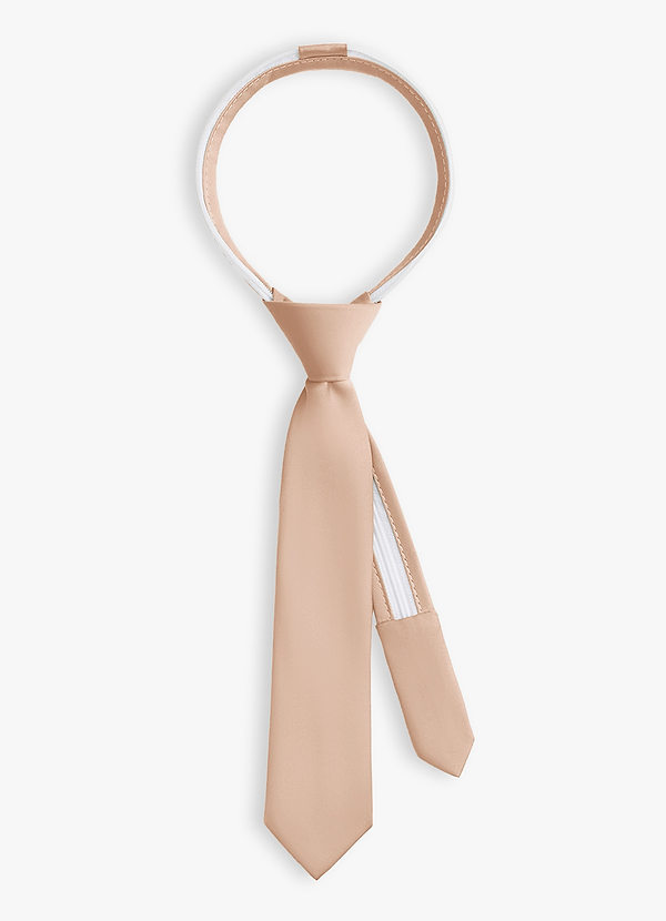 front Boy's Matte Satin Pre-Tie
