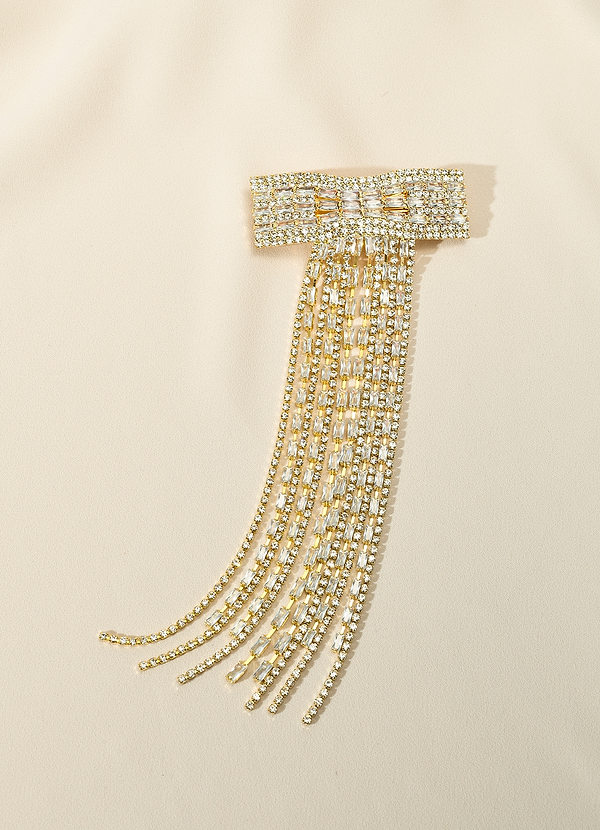 Pinza para el pelo con lazo de diamantes de imitación front