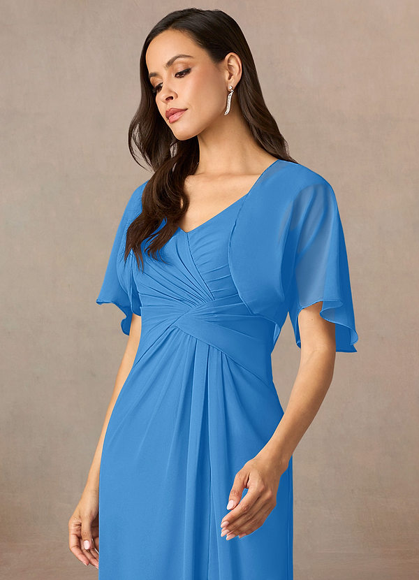 front Azazie Matching Color Salome Chiffon Wrap