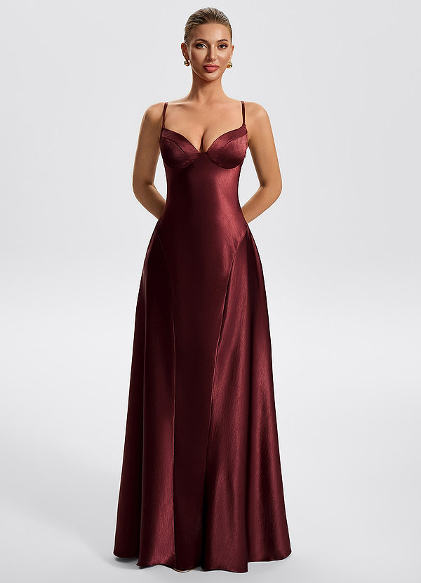 Noreen Cabernet A-Line Maxi Dress image1
