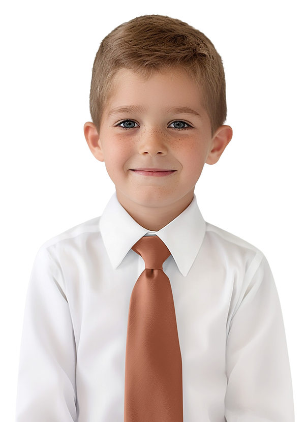 front Collezione Gentlemen Cravatta da bambino in raso opaco