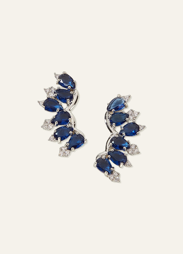 front Örhängen med färgade kristallkonstellationer