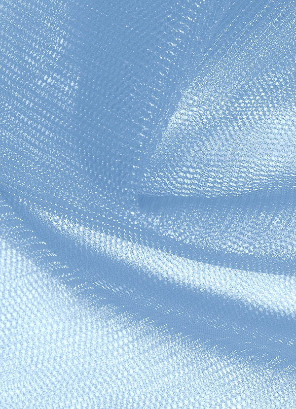 front Azazie Sky Blue Tulle Fabric By the Yard