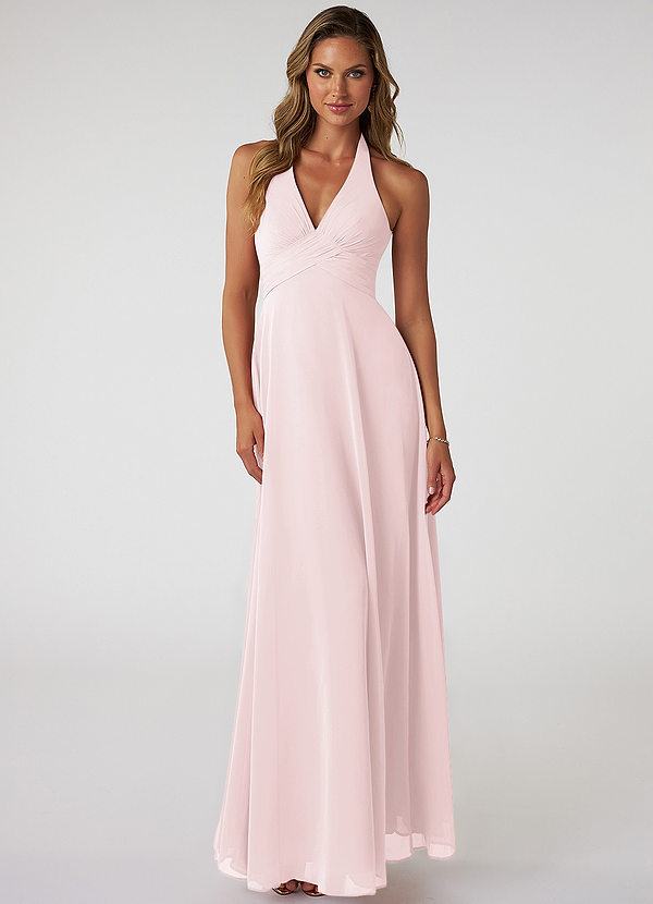 Blushing Pink Azazie Tessie Bridesmaid Dresses | Azazie