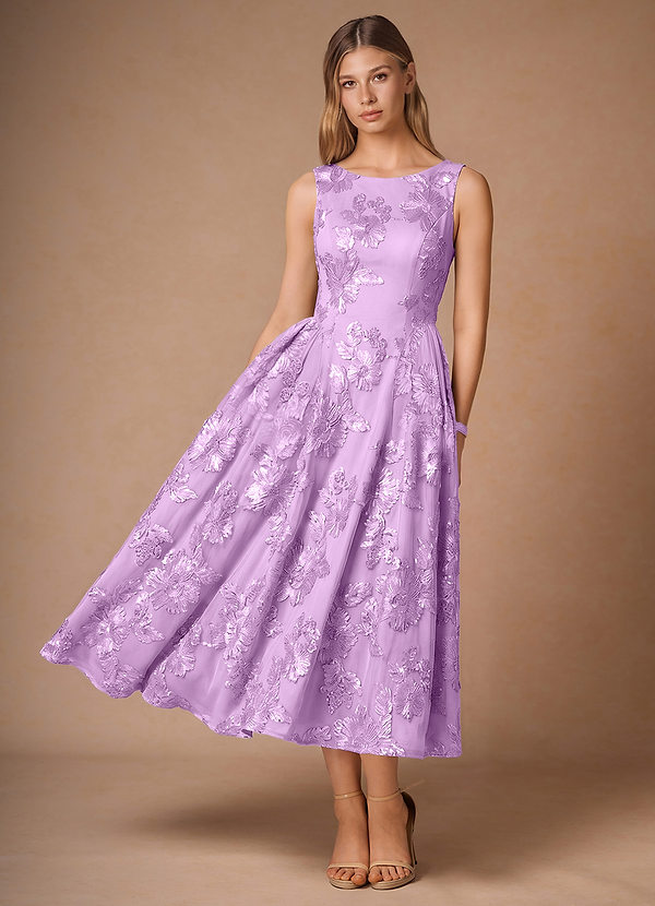 Vestido Lila Escarchada Midi Casey image1