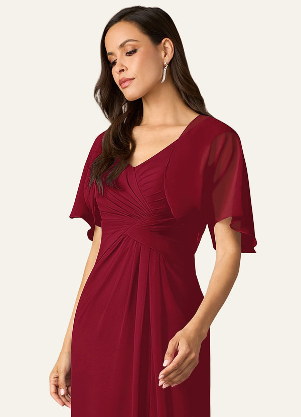 front Azazie Sopivan Värinen Salome Sifonkikääre