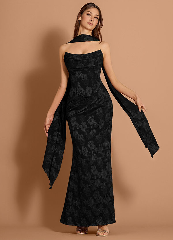 Vestido Negro Largo Anastasia image1