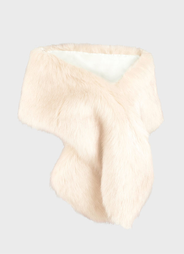 front Faux Fur Scarf Stoles Wraps