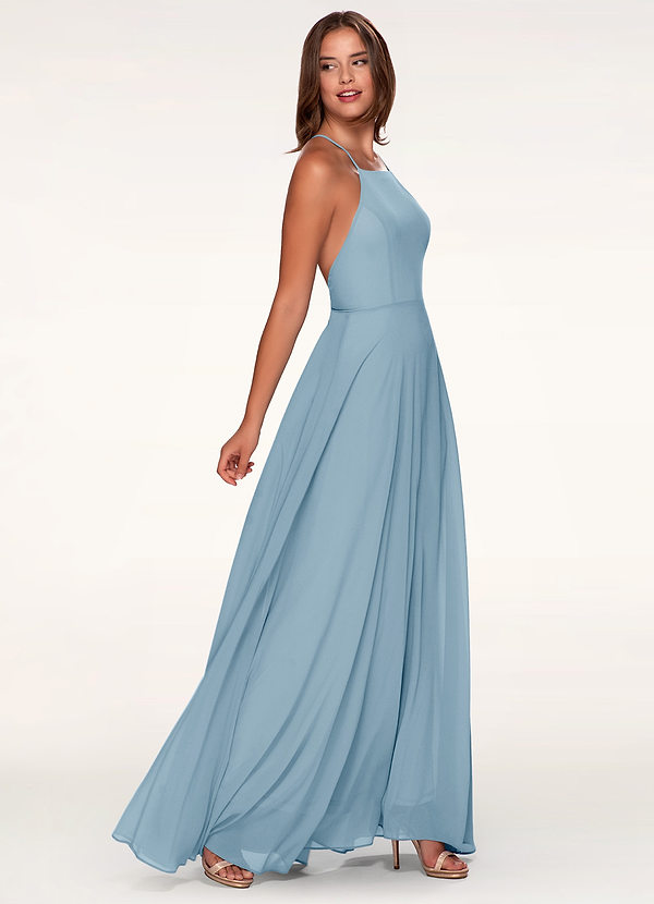slate blue maxi dress
