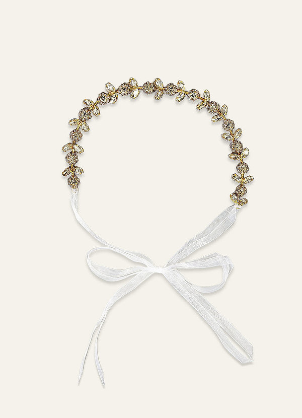 front Delicate Leafy Charm Headband