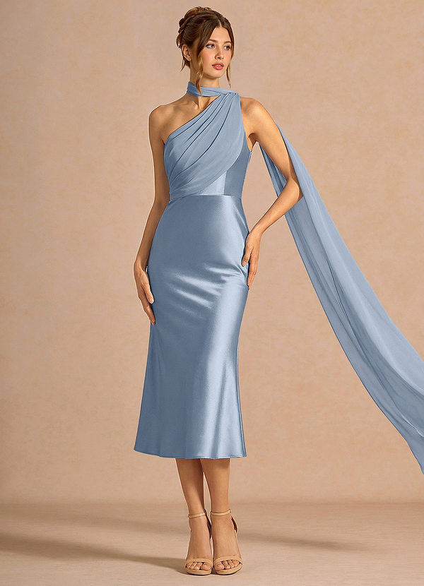 Giada Powder Blue Midi Dress image1