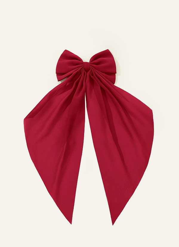 front Spinka do włosów z kokardą z szyfonu w pasującym kolorze
