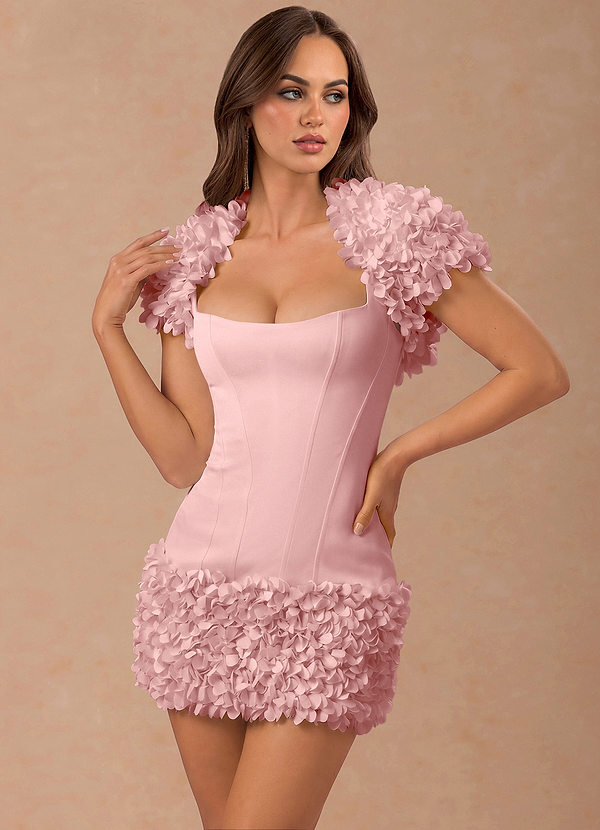 Avenira Light Pink Mini Dress image1
