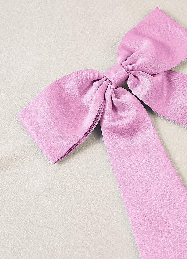 front Matching Color Bow Hair Clip