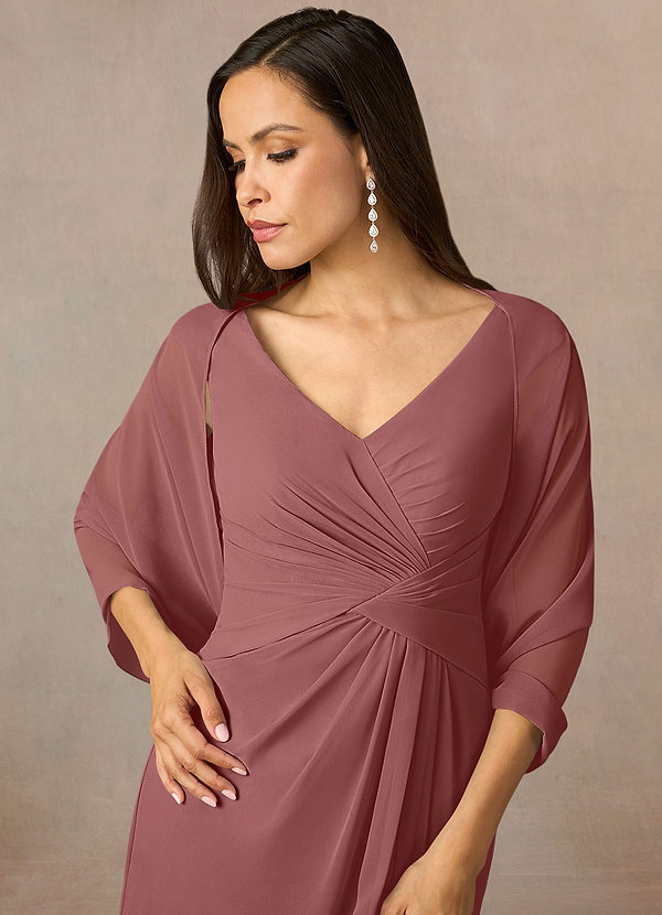 front Azazie Matching Color Sarah Chiffon Wrap