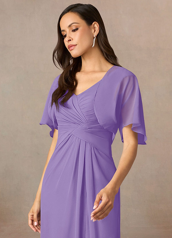 front Azazie Matching Color Salome Chiffon Wrap