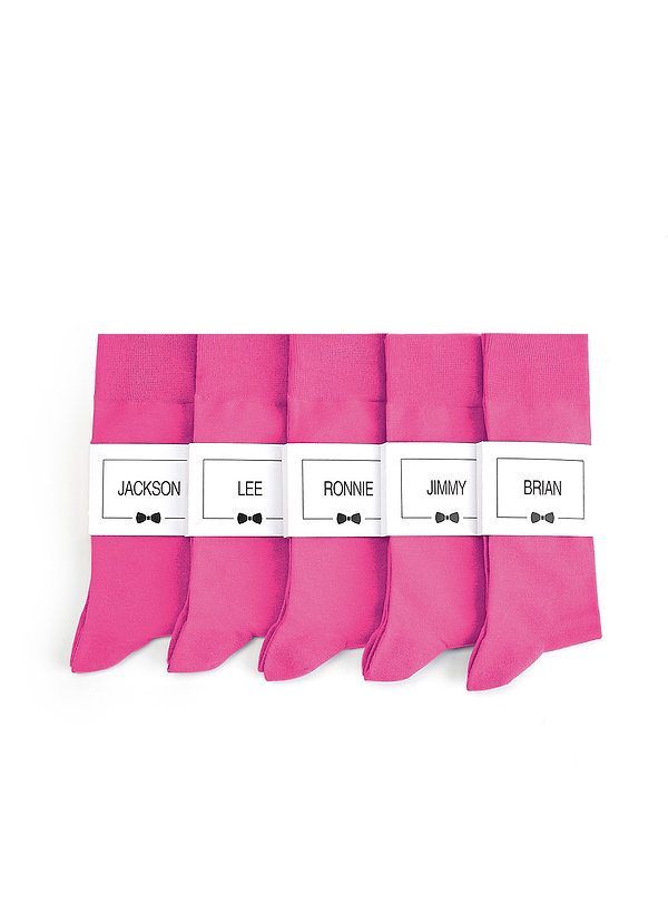 front Men's Dress Socks with Custom Label