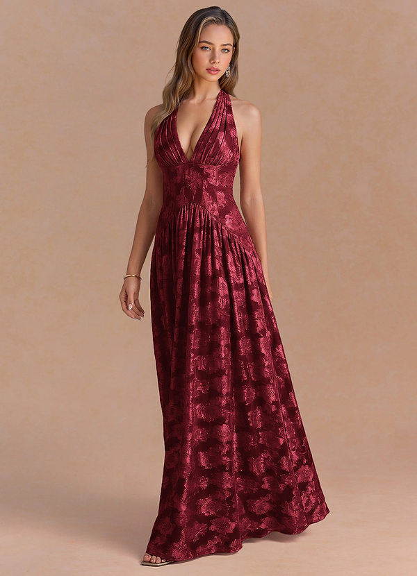 Renata Wine Maxi Dress image1