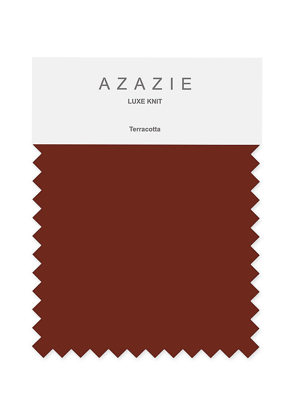 front Azazie Terracotta Luxe Knit Swatches