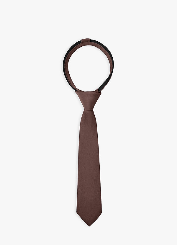 front Boy's Stretch Satin Pre-Tie