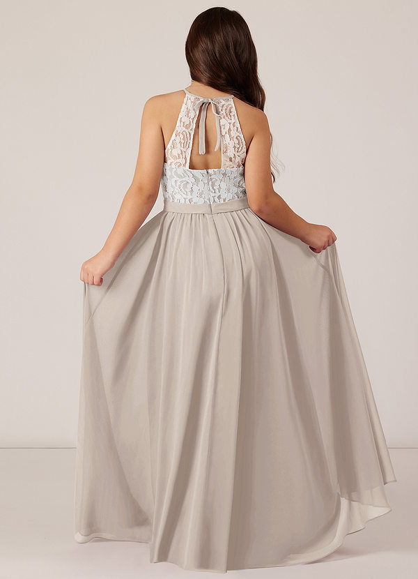 Azazie Fahari Junior Frost A-Line Lace Chiffon Dress image1