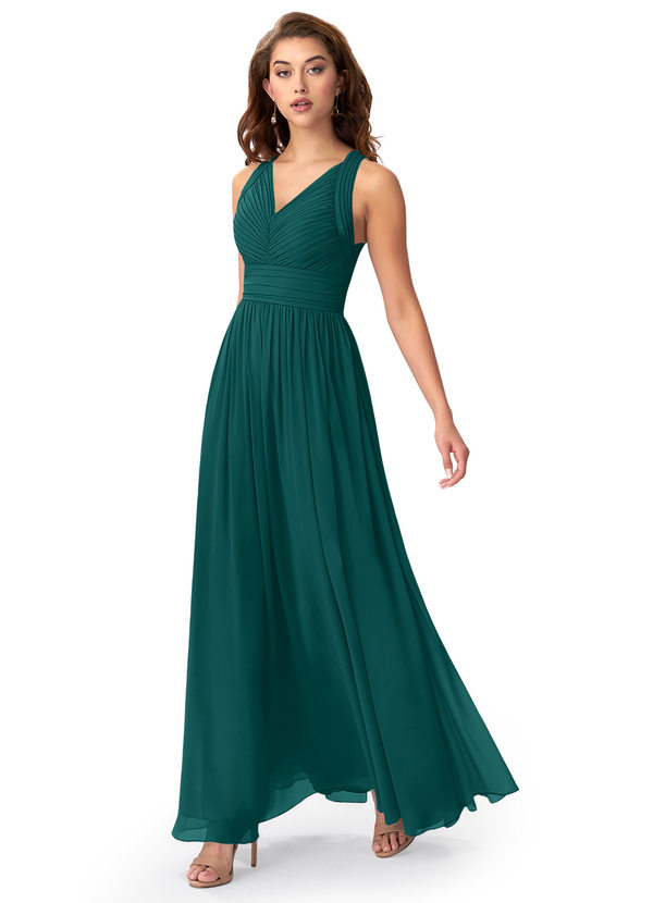 Peacock Azazie Glenna Bridesmaid Dresses | Azazie