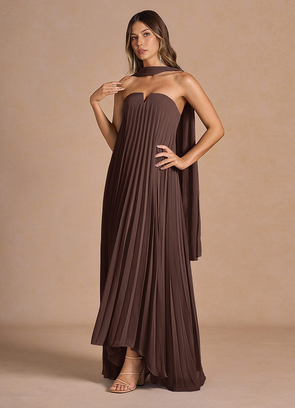 Nahla Truffle Allover Pleated Maxi Dress image1