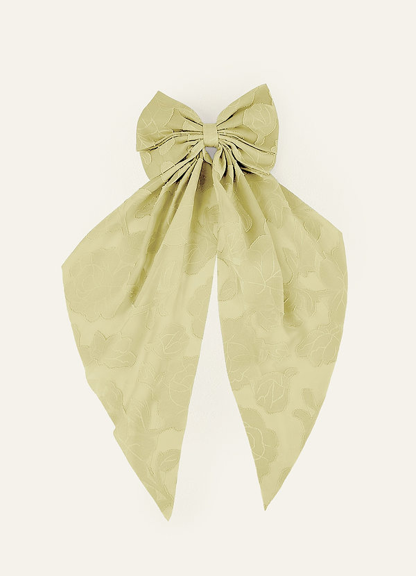 front Pince à cheveux à nœud fleuri de couleur assortie