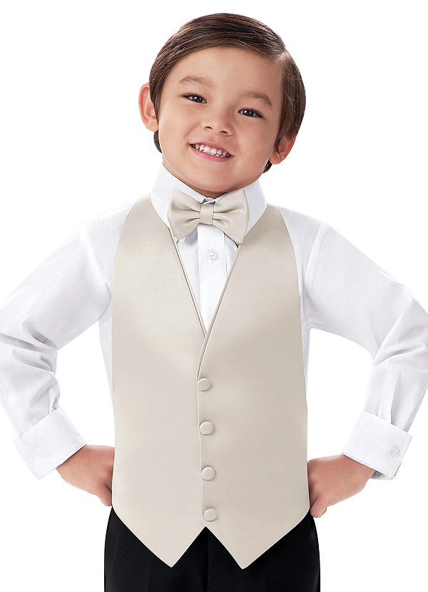 front Weste aus mattem Satin für Jungen
