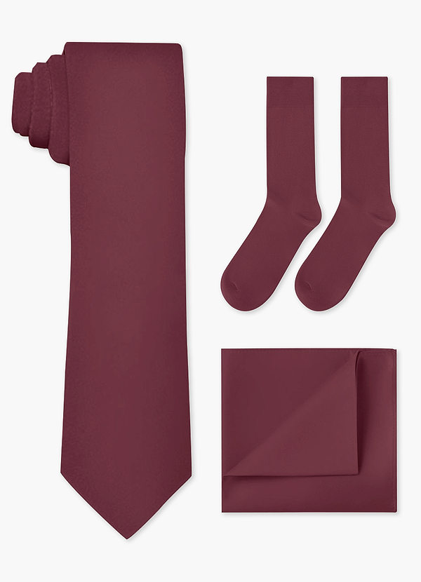 front Matching Wide Tie & Pocket Square & Socks Set