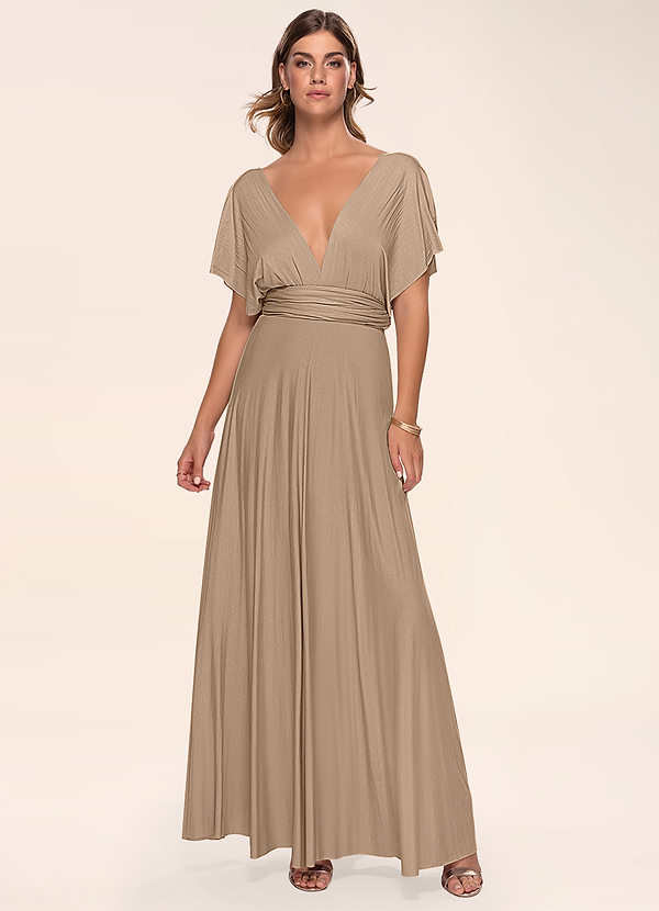 taupe maxi dress