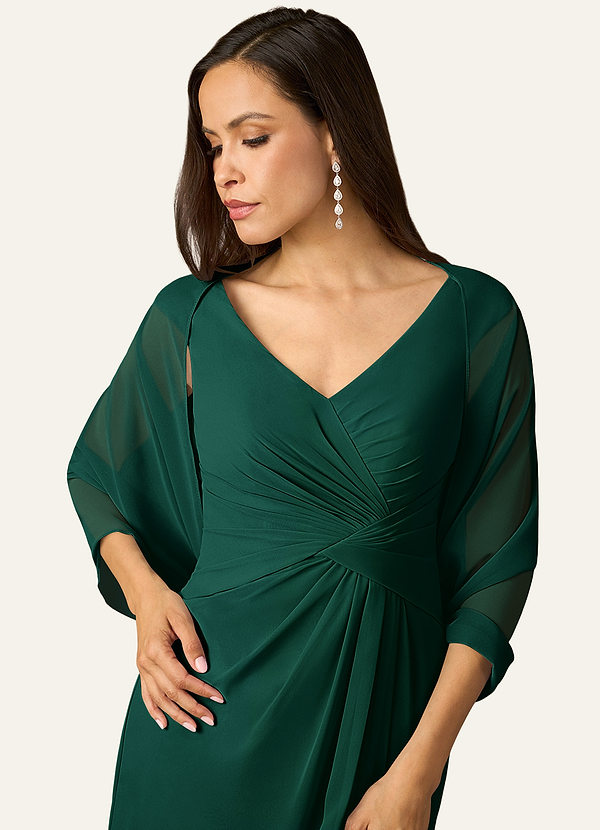 front Azazie Matching Color Sarah Chiffon Wrap