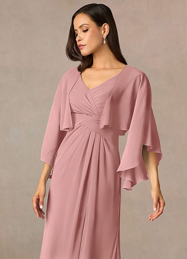 front Azazie Matching Color Deborah Chiffon Wrap