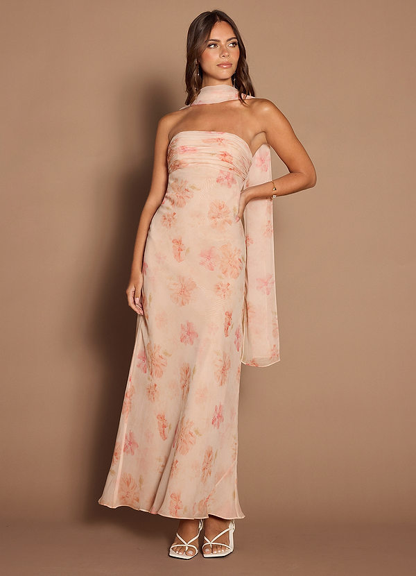 Kala Peach Maxi Dress image1