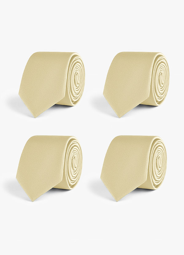 front Set di cravatte slim in raso elasticizzato – 4 pezzi