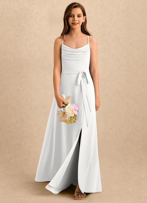 Azazie Jasslyn Girls Formal Sukienki dla dziewczynek sypiących kwiaty  image1