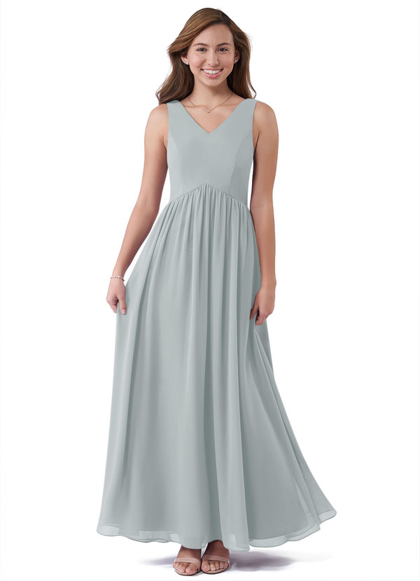 Dolphin Grey Azazie Oceana Junior Bridesmaid Dresses | Azazie