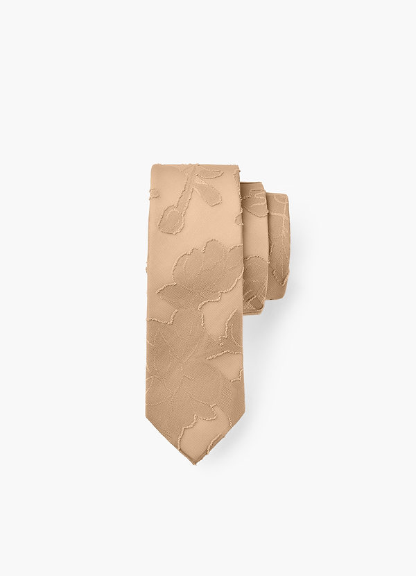 front Corbata estrecha con estampado floral