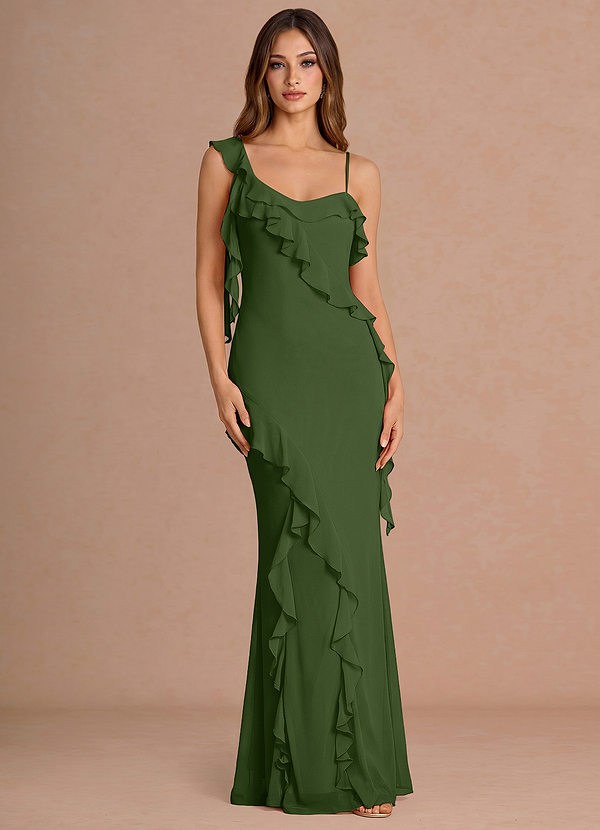 Giselle Olive Maxi Dress image1