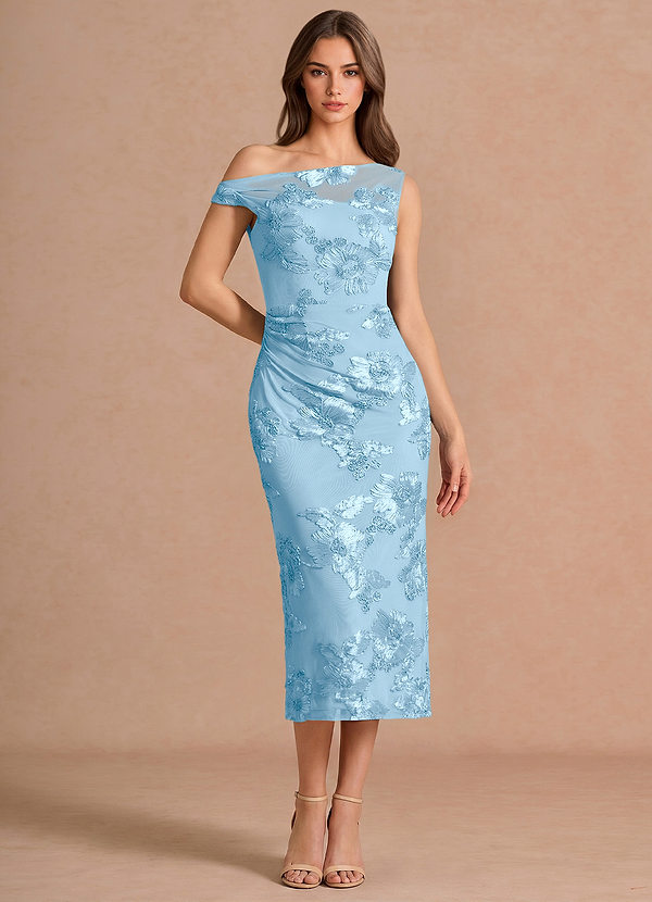 Melian Sky Blue Midi Dress image1