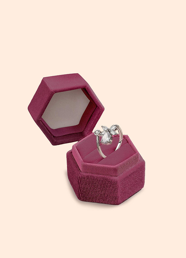 front Velvet Ring Box