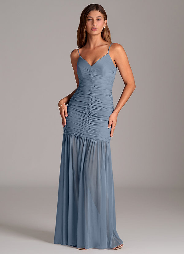 Azazie Aimie Bridesmaid Dresses Twilight Mermaid Mesh Dress image1