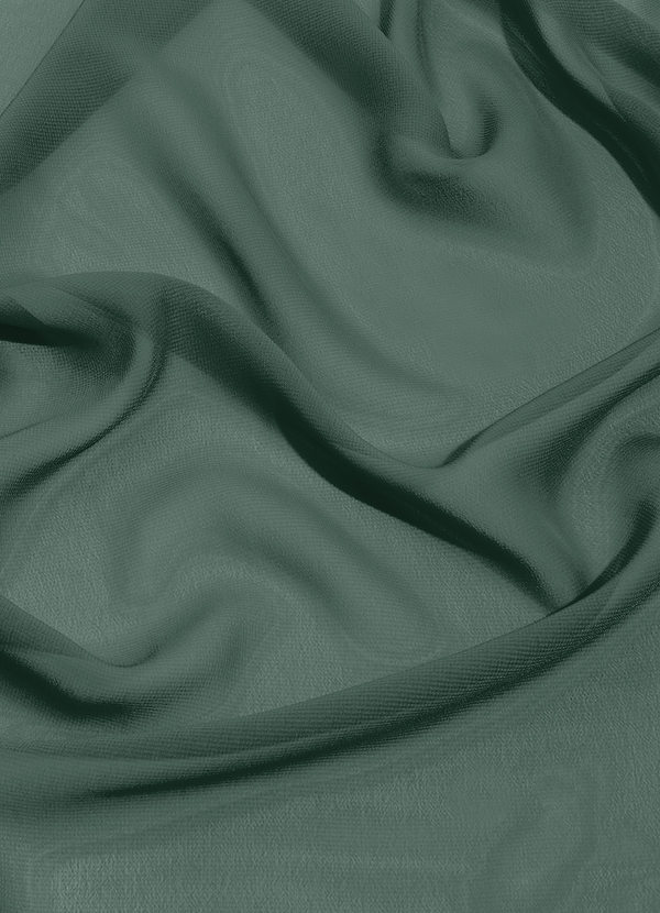 front Azazie Sea Moss Chiffon Fabric By the Yard