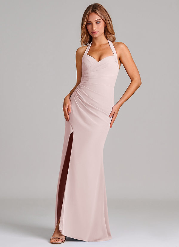 Azazie Emeria Suknie dla druhen Syrena Dekolt w kształcie serca Szyfon Do ziemi Sukienka image1