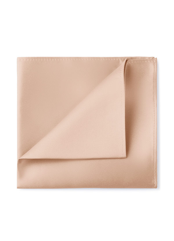 Pochette de costume en satin mat front