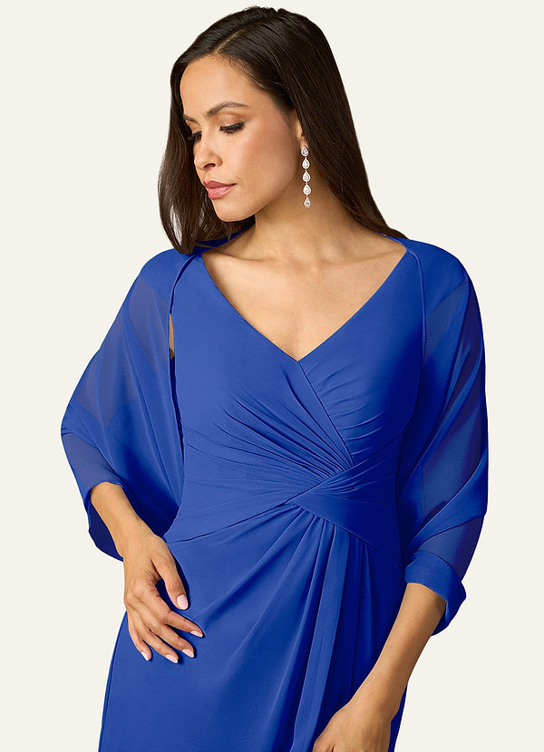 front Azazie Matching Color Sarah Chiffon Wrap